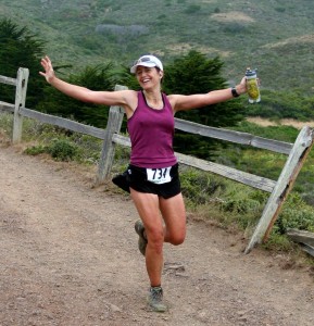 finishing a Marin Headlands marathon